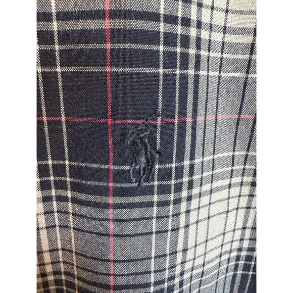 Ralph Lauren L "Blake" 100% Cotton Long Sleeve Button Down Polo Plaid Very Nice - Picture 3 of 9